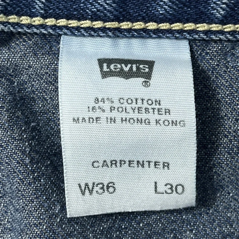 Y2K Levis Carpenter Jeans Men 36x30 Faded Vintage